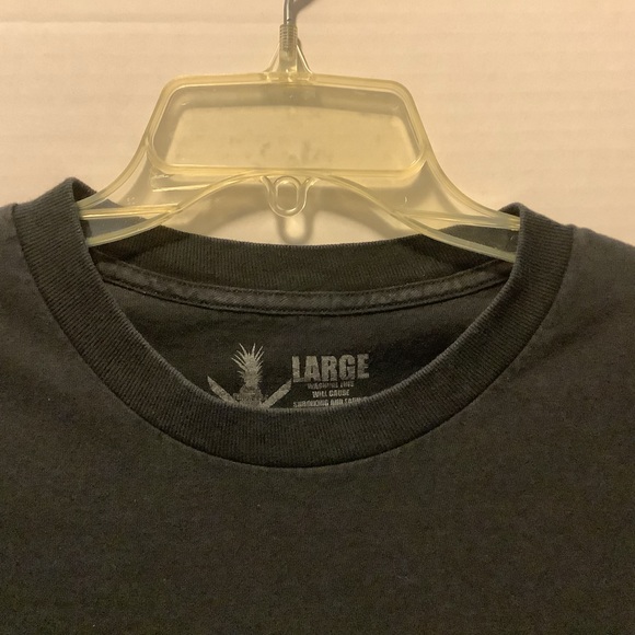 Tee Men’s Aloha Pineapple T-Shirt Size Large Black - Picture 4 of 16